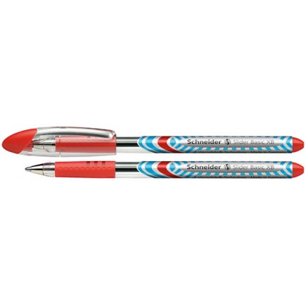 Długopis schneider slider basic, xb, czerwony - 10 szt