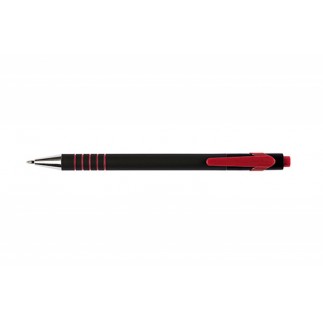 Długopis automatyczny q-connect lambda, 0,7mm, czerwony