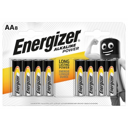 Bateria energizer alkaline power, aa, lr6, 1,5v, 8szt.