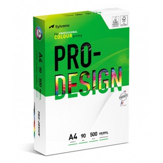 Papier ksero pro-design fsc, satynowany, klasa a++, a4, 168cie, 90gsm, 500 ark. - 5 szt