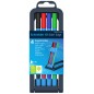 Zestaw długopisów schneider slider edge, xb, 4 szt., pudełko z zawieszką, mix kolorów