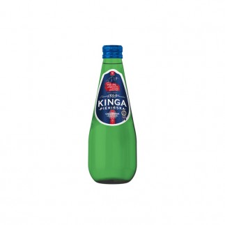 Woda mineralna kinga pienińska, gazowana, butelka szklana zielona 0,33l - 12 szt