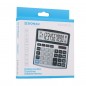Kalkulator biurowy donau tech, 10-cyfr. wyświetlacz, wym. 136x134x28 mm, srebrny