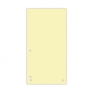 Przekładki donau, karton, 1/3 a4, 235x105mm, 100szt., żółte