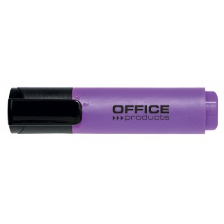 Zakreślacz fluorescencyjny office products, 2-5mm (linia), fioletowy - 10 szt