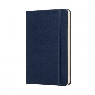 Notes moleskine classic p (9x14 cm) w kratkę, twarda oprawa, sapphire blue, 192 strony, niebieski