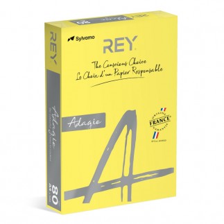 Papier ksero rey adagio, a4, 80gsm, 66 żółty intense *ryada080x425 r200, 500 ark.