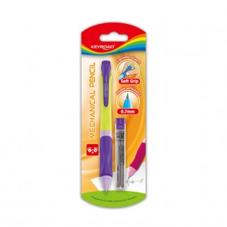 Ołówek keyroad smoozzy writer, automatyczny, 0,7mm, z grafitami, blister, mix kolorów