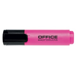 Zakreślacz fluorescencyjny office products, 2-5mm (linia), różowy - 10 szt
