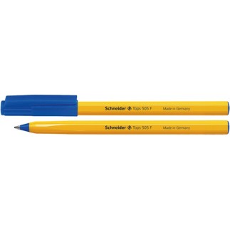 Długopis schneider tops 505, f, niebieski - 50 szt