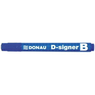 Marker do tablic donau d-signer b, okrągły, 2-4mm (linia), niebieski - 10 szt