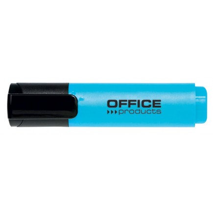 Zakreślacz fluorescencyjny office products, 2-5mm (linia), niebieski - 10 szt