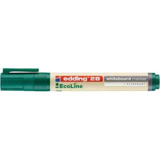 Marker do tablic e-28 edding ecoline, 1,5-3 mm, zielony - 10 szt