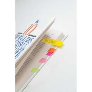 Znaczniki post-it® (670-4ca-eu), papier, 12,7x44,4mm, 4x50 kart., zawieszka, mix kolorów