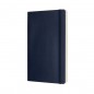 Notes moleskine l (13x21cm) w linie, miękka oprawa, sapphire blue, 192 strony, niebieski