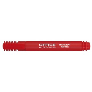 Marker permanentny office products, okrągły, 1-3mm (linia), czerwony