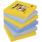 Karteczki samoprzylepne post-it® super sticky (654-6ss-ny), 76x76mm, 6x90 kart., new york