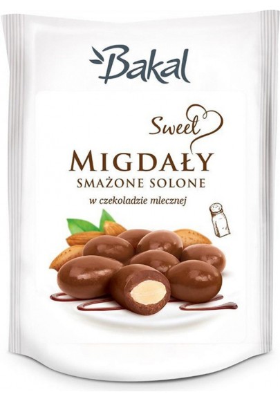Migdały smażone solone w czekoladzie BAKAL Sweet, 80g