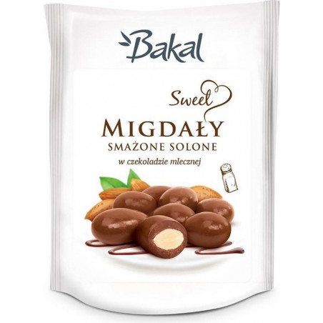 Migdały smażone solone w czekoladzie BAKAL Sweet, 80g
