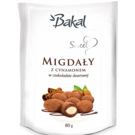Migdały w czekoloadzie z cynamonem BAKAL Sweet, 80g