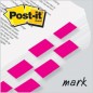 Zakładki indeksujące post-it® (680-bp2eu), pp, 25,4x43,2mm, 2x50 kart., jaskraworóżowe