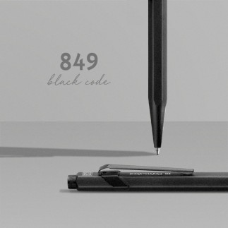 Długopis caran d'ache 849 black code, m, w pudełku, czarny