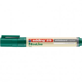 Marker do tablic e-29 edding ecoline, 1-5 mm, zielony - 10 szt