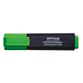 Zakreślacz fluorescencyjny office products, 1-5mm (linia), zielony - 10 szt