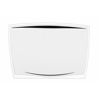 Podkładka na biurko cep ice, 64,2x43,8cm, transparentna czarna