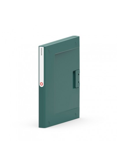 Folder new binder moxom, plastikowy, a4/25mm zielony