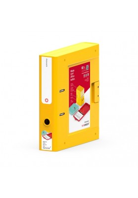 Segregator new binder moxom, plastikowy, a4/70mm, żółty
