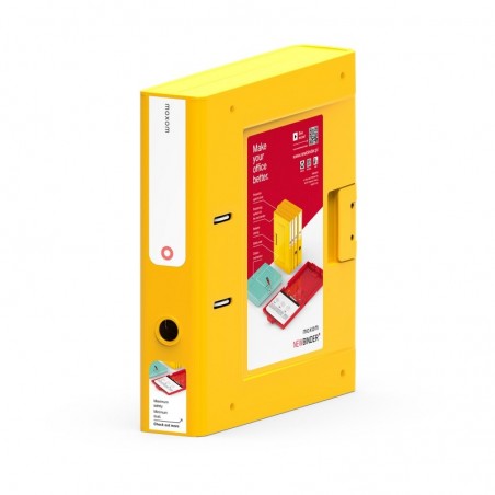 Segregator new binder moxom, plastikowy, a4/70mm, żółty