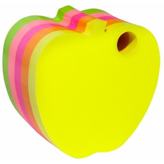 Bloczek samoprzylepny donau jabłko, kostka, 1x400 kart., neonowe
