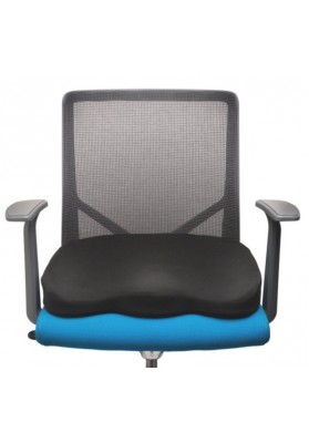 Poduszka na krzesło KENSINGTON, piankowa, zachowująca kształt, czarna