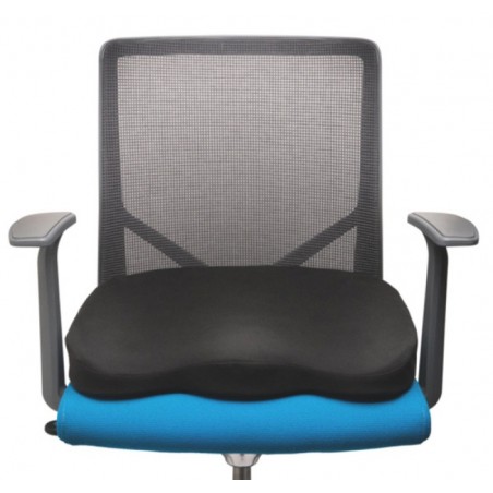 Poduszka na krzesło kensington, piankowa, zachowująca kształt, czarna