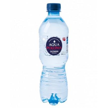 Woda mineralna aqua polonia, gazowana, 0,5l - 12 szt