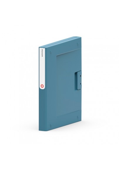 Folder new binder moxom, plastikowy, a4/35mm, szaro-niebieski