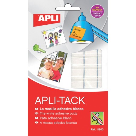 Masa mocująca APLI Apli-Tack, podzielona, 75g, biała