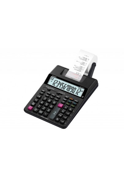Kalkulator drukujący casio hr-150rce, z zasilaczem, 12-cyfrowy, 165x295mm, czarny