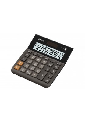 Kalkulator biurowy, CASIO MH-12BK-S,12-cyfrowy, 127x136,5mm, czarny