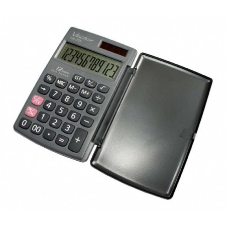 Kalkulator kieszonkowy,VECTOR, KAV CH-265,12-cyfrowy 75x120mm, czarny