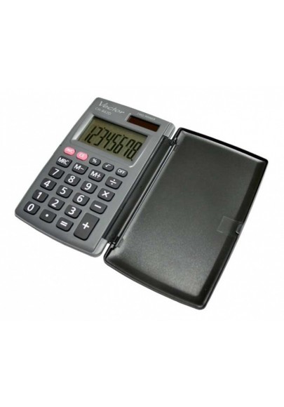 Kalkulator kieszonkowy vector kav ch-862d, 8-cyfrowy, 62,8x104mm, szary