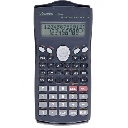 Kalkulator naukowy, VECTOR, KAV CS-103, ilość funkcji 279, 80x170mm, czarny