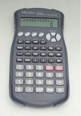 Kalkulator naukowy, VECTOR, KAV CS-105,ilość funkcji 240,80x170mm, czarny