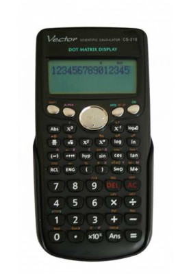 Kalkulator naukowy, VECTOR, KAV CS-210,ilość funkcji 249, 87x169mm, czarny