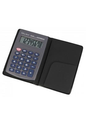 Kalkulator kieszonkowy, VECTOR, KAV VC-210III,8- cyfrowy ,64x98,5mm, szary