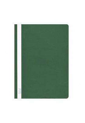 Skoroszyt DONAU, PVC, A4, twardy, 150/160mikr., zielony