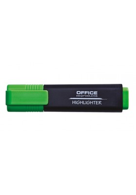 Zakreślacz fluorescencyjny office products, 1-5mm (linia), zielony - 10 szt