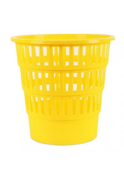 Kosz na śmieci office products, ażurowy, 16l, żółty
