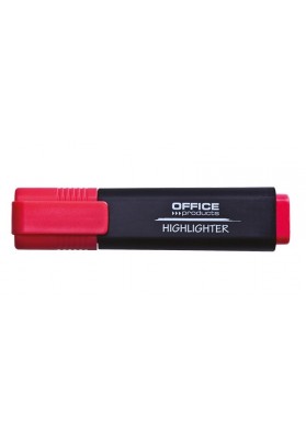 Zakreślacz fluorescencyjny OFFICE PRODUCTS, 1-5mm (linia), czerwony